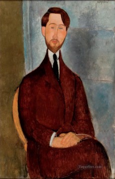 アメデオ・モディリアーニ Painting - レオポルド・ズボロウスキーの肖像 1917年 アメデオ・モディリアーニ